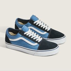 Vans Old Skool Shoes / Sneakers - Navy Color Block Womens Size 6
